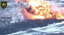 New video shows Russian tank obliterated in strike