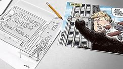 Race for White House keeps political cartoonists busy