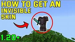 How To Get A Invisible Skin In Minecraft 1.20+ (Minecraft Bedrock)