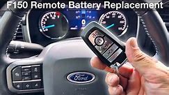2017 - 2023 Ford F150 Remote battery replacement / How to replay key fob batteries
