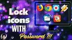 How to Lock Desktop Icons with Password | Secure Icons with Anvi Folder Locker