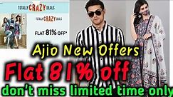 Flat 81% of in Ajio limited time only don't miss | ajio new offers in Telugu | new ajio sale #ajio