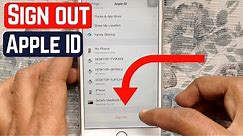 How to Sign Out Apple id on iPhone