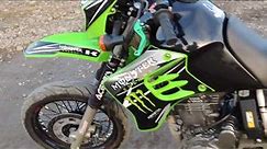 Kawasaki KLR 650 SuperMoto Walk Around Sound