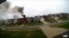 Extreme pre arrival video shows earliest stages of Ohio house fire