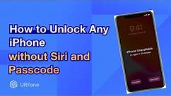 How to Unlock Any iPhone without Siri and Passcode? [2022]