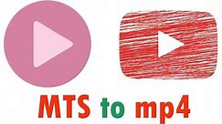 How to convert MTS files to mp4 - for free