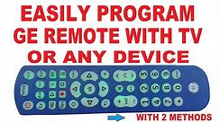Easily Setup GE Universal Remote 45764 with TV or any Device