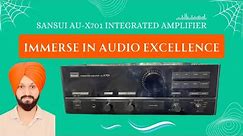 Immerse in Audio Excellence: SANSUI AU-X701 Integrated Amplifier - Unleash Your Sound Experience! 🎵