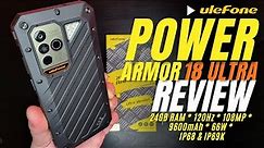 ULEFONE Power Armor 18 Ultra REVIEW: Up to 24GB of RAM, 120Hz, 108MP, 66W, 9600mAh, Top Rugged Phone