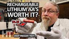 EBL Lithium Vs Ni-MH Rechargeable AA Batteries Review | Freeze Test