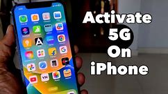 How to turn on 5g on iphone 12 13 14 15 | How to Activate 5g Network in iPhone