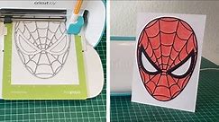 Draw Spiderman using the Cricut pen #marvel #disney #spiderman #cricut #cricutjoy