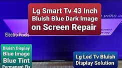 How to Fix LG LED TV LG43LJ550V Blue Screen or Blue Tint Display issue Problem Solution Easy Fix