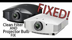 How to Replace a Home Theater Projector Light Bulb and Clean Out the Projector's Filter