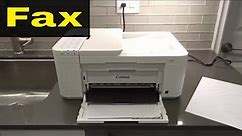 How To Fax On Canon Pixma TR4522 Printer-Instructions