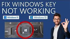How to Fix Windows Key Not Working on Keyboard?