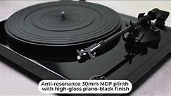 Audio Technica ATLPW50PB Manual Belt Drive Turntable @ JB Hi-Fi