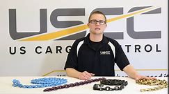 US Cargo Control Grade 70 Transport Chain with Clevis Grab Hooks, 3/8 Inch x 20 Foot Load Chain, Easily Secure Heavy Loads to A Truck Or Flatbed Trailer, 6,600 Pound Working Load Limit