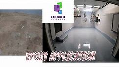 Coloredepoxies DIY Epoxy Application on Concrete