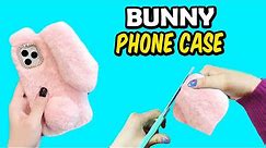 HOW TO MAKE BUNNY PHONE CASE WITH PLUSH AT HOME