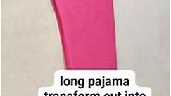 long pajama transform into short with lease.#sewing #sewingtips #sewingideas #fyp #highlightseveryone #sewingtutorial #JiejieSewingTV | Jie-jie Sewing TV