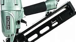 Hitachi NT65MA4 1-1/4 Inch to 2-1/2 Inch 15-Gauge Angled Finish Nailer with Air Duster