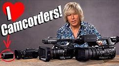Big camcorders vs small camcorders Sony CX405 Panasonic VX981 Z90V JVC 500