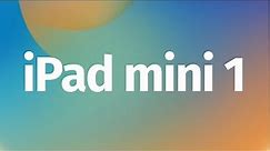 iPad mini 1 and iOS 16 update