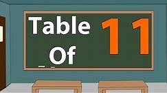 11 Times Table Multiplication For Beginners | 11x Table | Learn Eleven Multiplication Tables