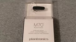 Plantronics M70 Bluetooth Unboxing