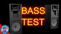 Subwoofer Bass Test