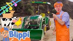 Tractor Song | Brand New BLIPPI Farm Animal Song | Educational Songs For Kids