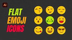 Creating Flat Emoji Icons using Illustrator | MJ Graphics