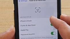 How to Enable / Disable iPhone Unlock With Face ID | iPhone 11 Pro