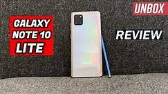 Samsung Galaxy Note 10 Lite Review - Outstanding 🔥( Aura Glow -Unboxing )