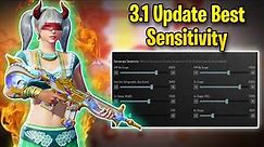 3.1 Update 😍 Best Sensitivity Setting For Sharp Aquos R2 🔥 R2 pubg Test 2024