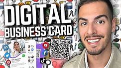 How to Create Canva Digital Business Card in 2024 📇 Free Virtual Business Card Tutorial with QR Code