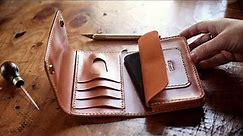 Make a Gusseted Leather Phone Wallet (PATTERN + DIY)