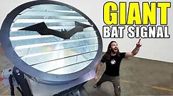 We built a GIANT Bat Signal that actually WORKS!