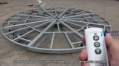 How to install a car turntable? Car turntable installation from Nostec