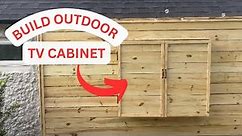 Build an Outdoor TV Cabinet | Installing Weather Resistant Outdoor TV | How to Build Outdoor TV Box