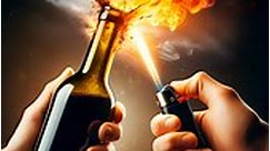 How to open wine bottle with lighter