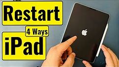 How to Restart iPad in 4 Ways - 2024 (iPad Pro, iPad Mini, Air)