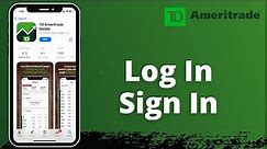 How to Login TD Ameritrade | First Time Login 2021