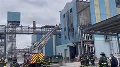 Fire Erupts at Chemical Plant in Chicago, IL, USA
