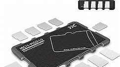 10 Slots Micro SD Card Case Holder Storage Organizer, Ultra Slim Credit Card Size Lightweight Portable TF MSD Memory Card Storage