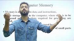 Computer Memory (Primary, Cache & Secondary), Unit of Memory | Cbse Class-XI
