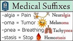 Medical Terminology: Suffixes MADE EASY [Nursing, Students, Coding]
