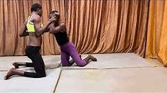 Wrestling sport by African girls